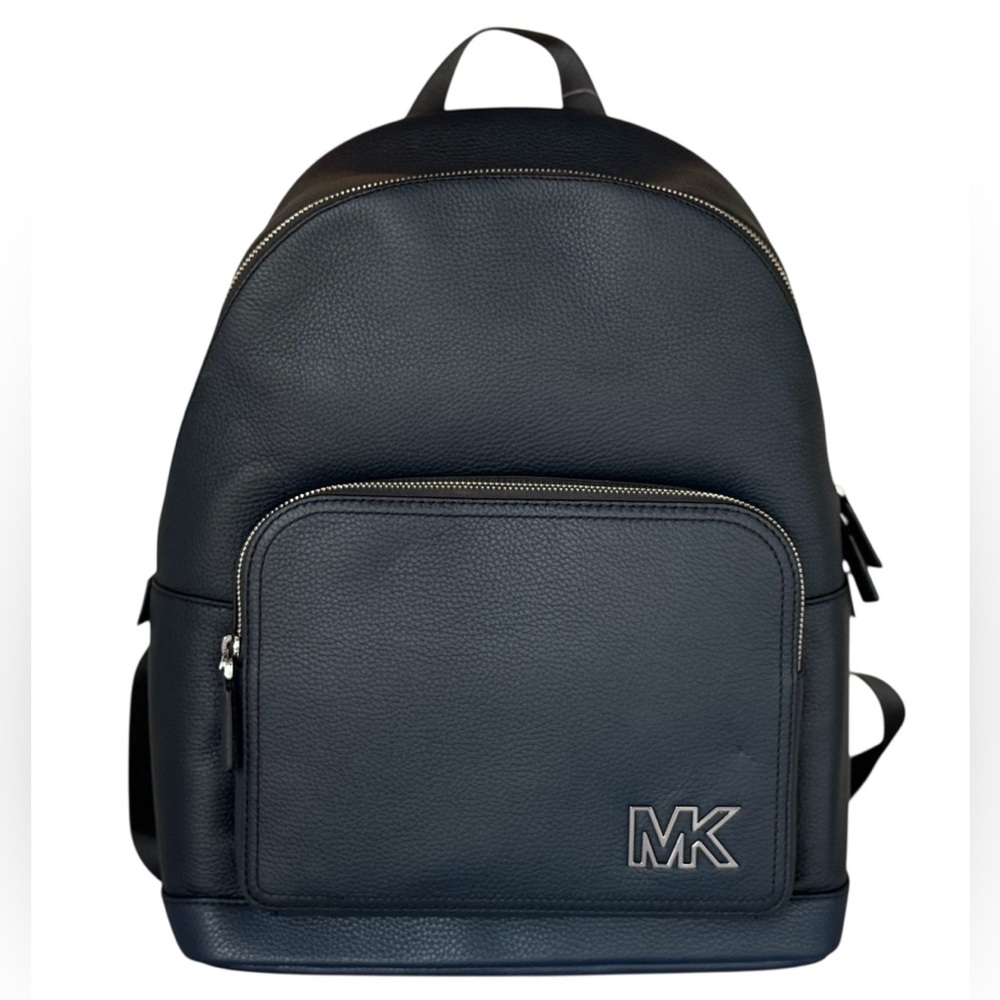 Michael Kors Cooper Large Navy Leather Backpack